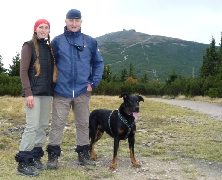 pohled od lanovka na Sněžku